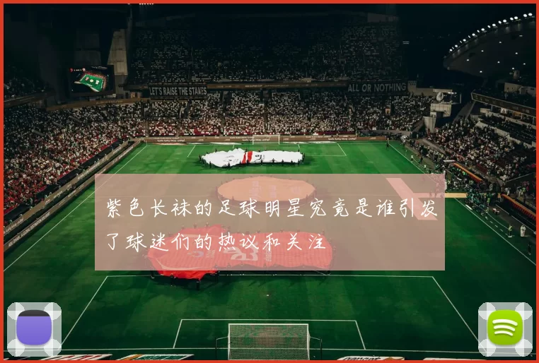紫色长袜的足球明星究竟是谁引发了球迷们的热议和关注