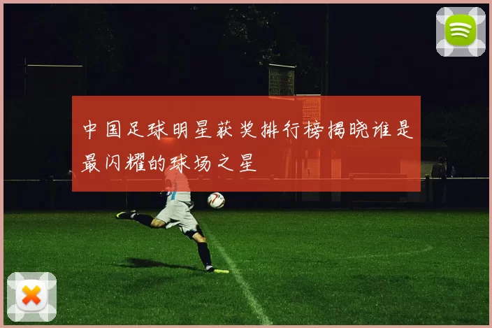 中国足球明星获奖排行榜揭晓谁是最闪耀的球场之星
